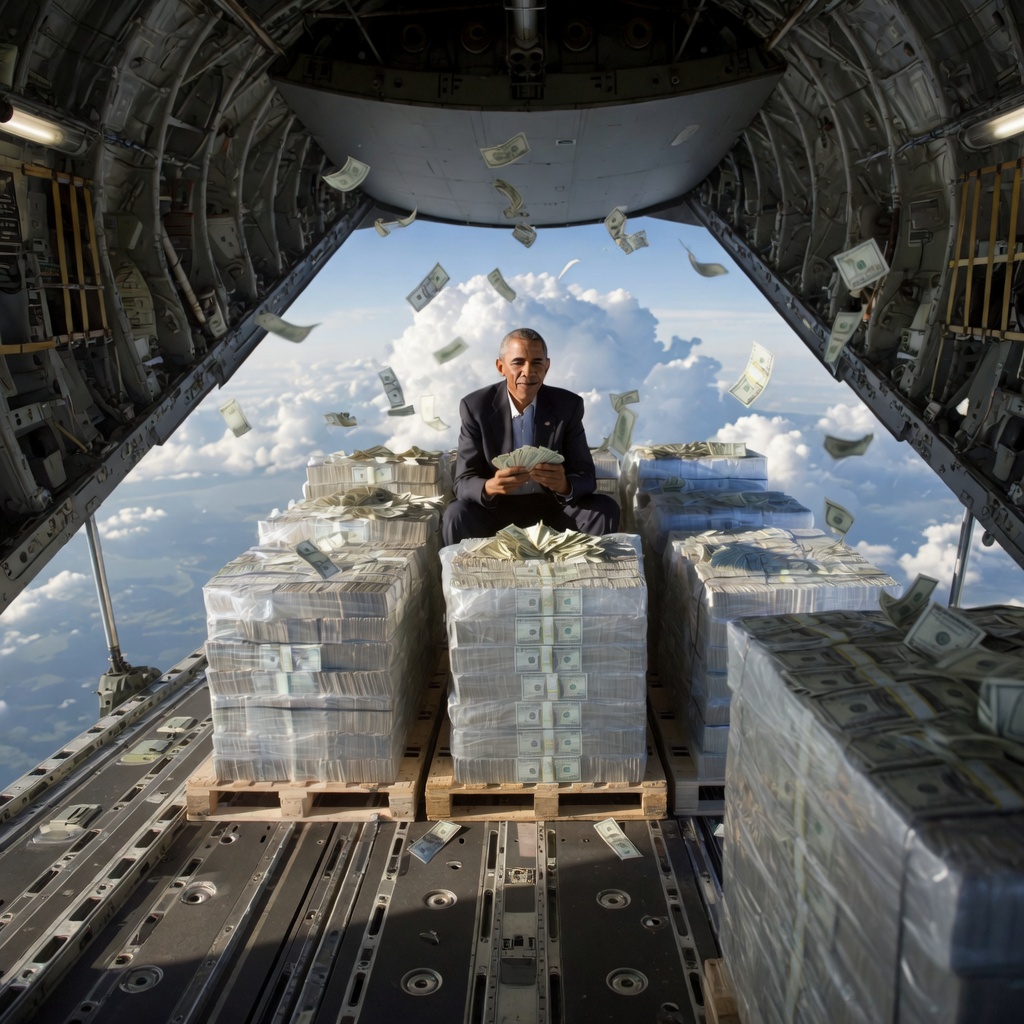 17QStorm's tweet image. "Obama thought we’d forget… Another plane. Another mountain of CASH. $1.7 BILLION in unmarked bills flown straight to Iran — and not one single investigation from Congress, FBI, or DOJ.

They call it “diplomacy.” We call it TREASON.

How many more planes left the tarmac while