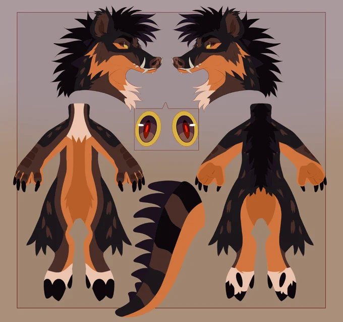 Crocodile boar design