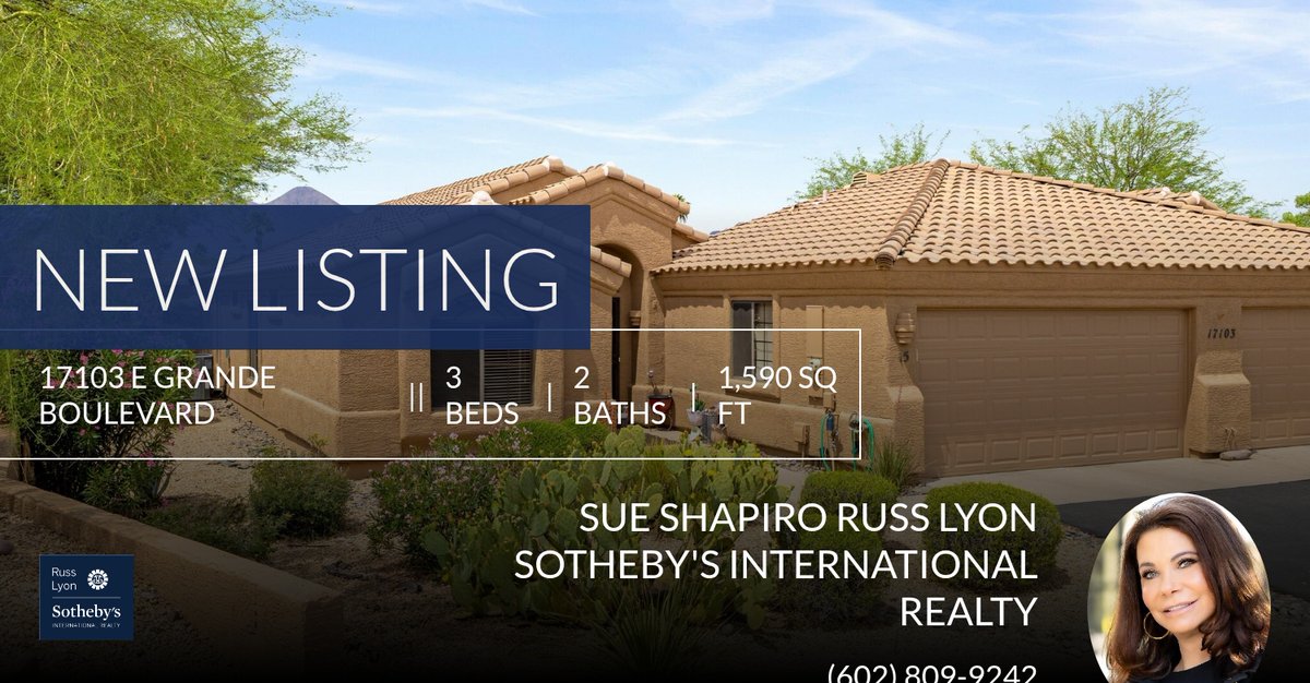 sueshapiro6's tweet photo. Take a look at this new listing in Fountain Hills! Click below for more information and tag anyone who might be interested!

Sue Shapiro
Russ Lyon Sotheby's International Realty https://t.co/8ggomMPad4 https://t.co/aPWIXI9hwl