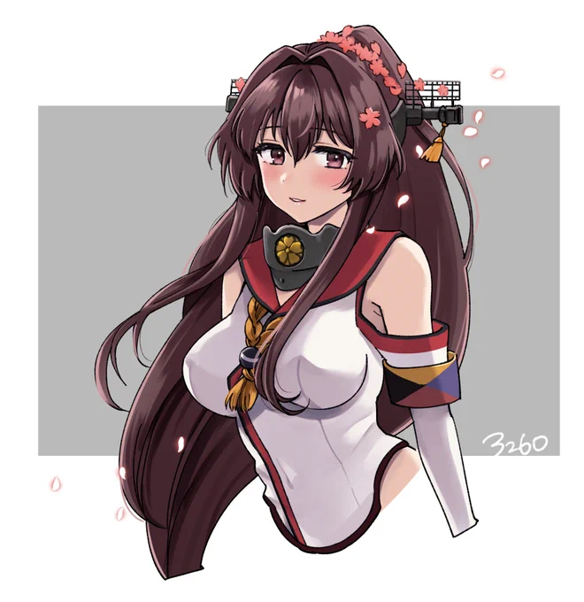大和と矢矧の絵です