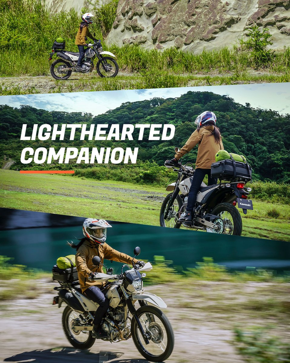 KawasakiUSA's tweet image. Let the KLX230 SHERPA be your guide on your way to get in touch with nature. 
#TheUltimateEscapeArtist #KLX230SHERPA #GoodTimes #Kawasaki