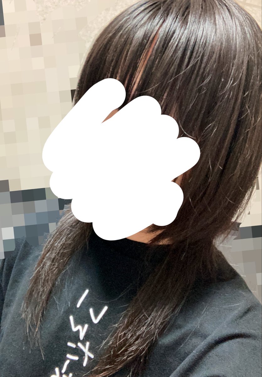 ちょっとカナちゃんぽいウルフで満足です🎶しばらくウルフカットだじぇ！