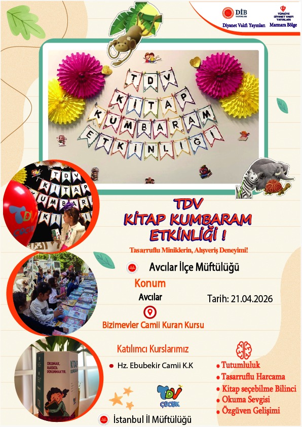 Avc_Muftuluk's tweet photo. 🔶Avcılar’da “Kitap Kumbaram” etkinlikleri sürüyor
Avcılar İlçe Müftülüğü tarafından düzenlenen “Kitap Kumbaram” etkinlikleri, çocuklara kitap sevgisi kazandırmaya devam ediyor. https://t.co/beUFSBaneZ