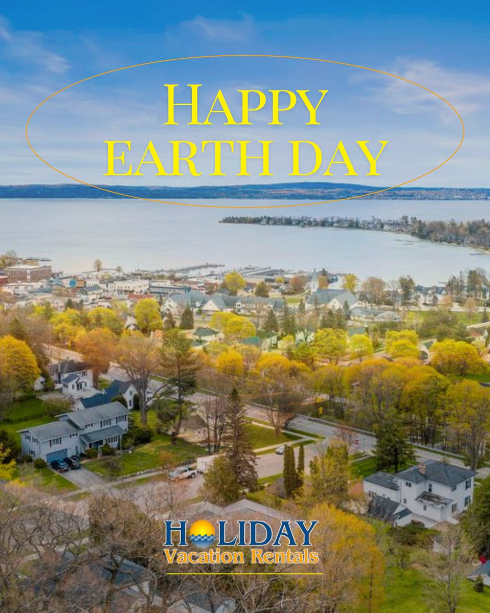 Celebrate Earth Day in Northern Michigan! Fresh air, lake views, and peaceful stays await. Book your escape today! 🌿 #EarthDay #HarborSprings