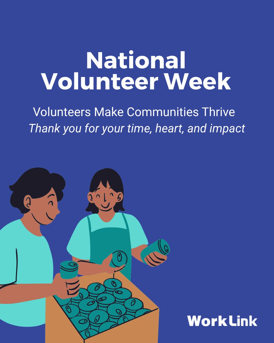 Worklink's tweet photo. It’s National Volunteer Week ✨

As a non-profit charity, WorkLink is proud to champion fellow non-profits and community partners across the Westshore to Sooke.

Explore volunteer opportunities: https://t.co/K3L6Rsv5Z6

#NationalVolunteerWeek #WorkLink https://t.co/NUSH9xu7xE