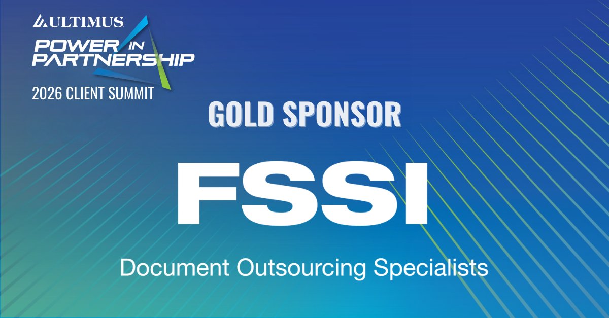 FSSI_CA's tweet image. We are in Dallas, April 22-24, for the Ultimus 2026 Client Summit! FSSI is proud to be a gold sponsor of this amazing event. #UltimusClientSummit #Dallas #Print #Mail #DocumentOutsourcing