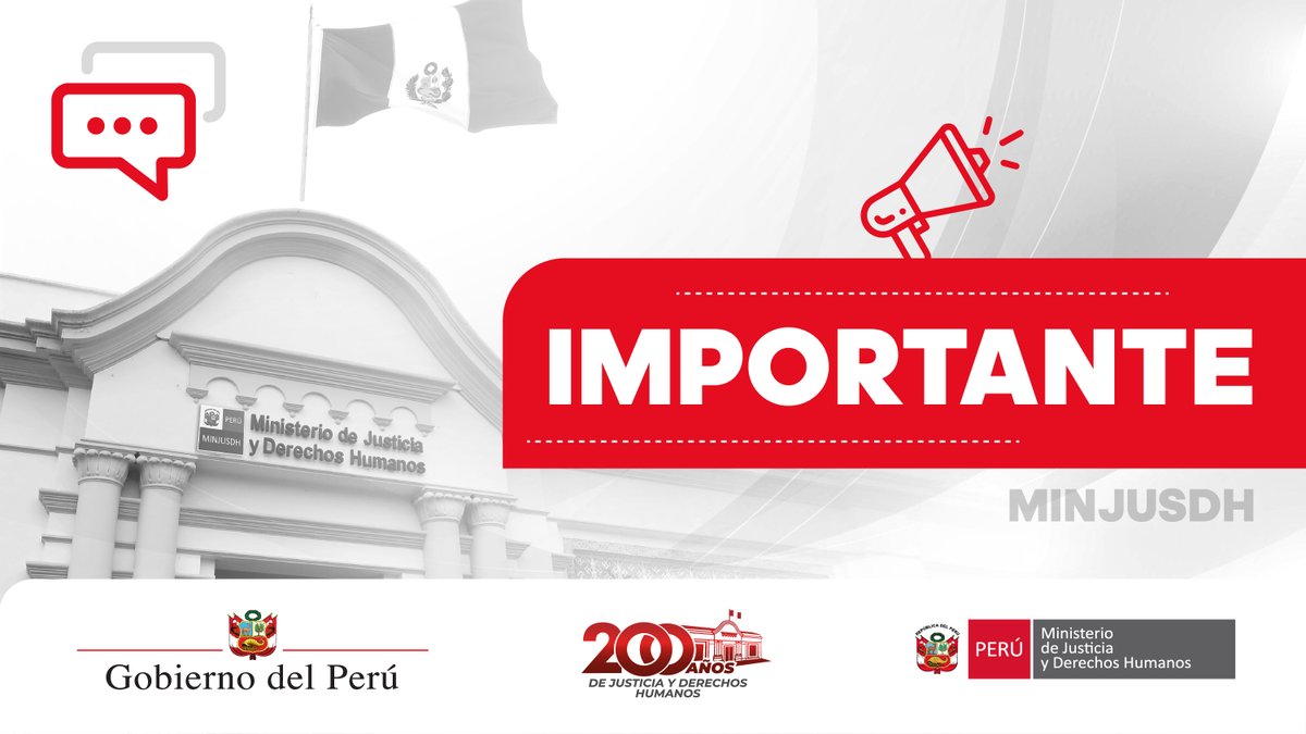 Ministerio de Justicia y Derechos Humanos tweet media