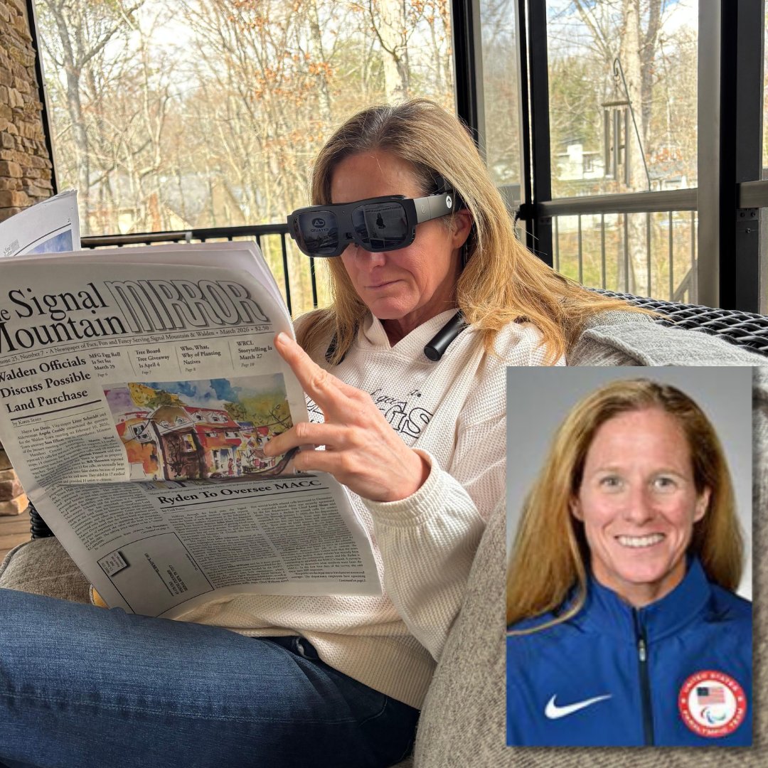 eSightEyewear's tweet image. Paralympian triathlete and proud eSight Go user, Liz Baker, recently joined The Shelley Irwin Show, inspiring listeners with her powerful story. Listen to the full podcast here: wgvunews.org/the-shelley-ir… 

#eSightGo #eSight #LowVision #CentralVisionLoss #AssistiveTechnology
