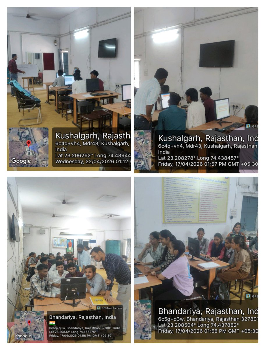 NSSMBDCOLLEGE's tweet image. स्किल एंड इनोवेशन सेल, मामा बालेश्वर दयाल राजकीय महाविद्यालय कुशलगढ़ द्वारा आयोजित बेसिक कंप्यूटर इंटर्नशिप सफलतापूर्वक पूर्ण ।
विद्यार्थियों ने डिजिटल कौशल, एमएस ऑफिस एवं साइबर सुरक्षा का व्यावहारिक प्रशिक्षण प्राप्त किया।
#SkillDevelopment #DigitalIndia #ComputerEducation