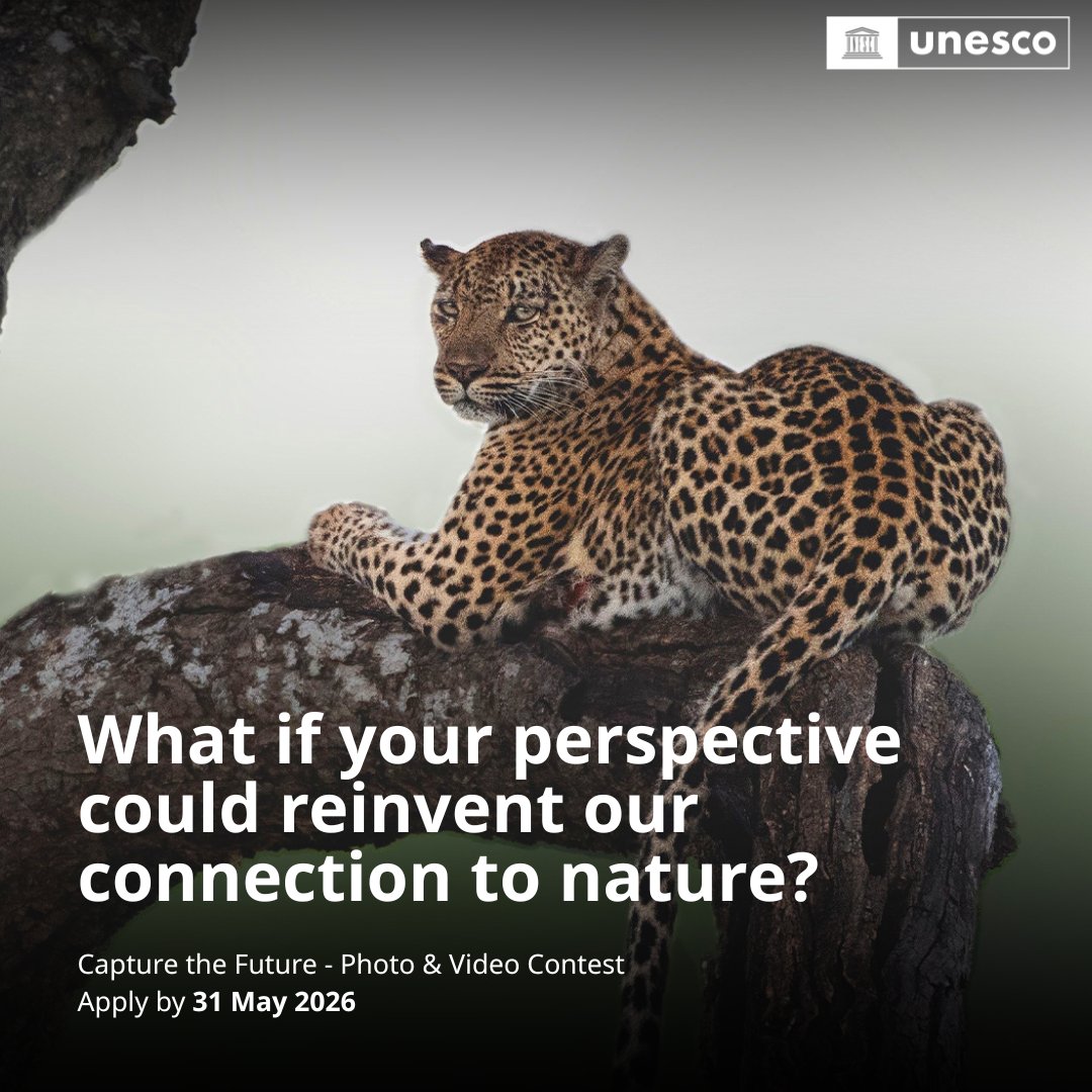 UNESCO's tweet image. UNESCO and @Vivo_GLOBAL are launching #CaptureTheFuture, a global photo and video contest inviting young storytellers to share how communities live in harmony with nature across more than 700 UNESCO #BiosphereReserves worldwide.

On #EarthDay, share your work and help bring these