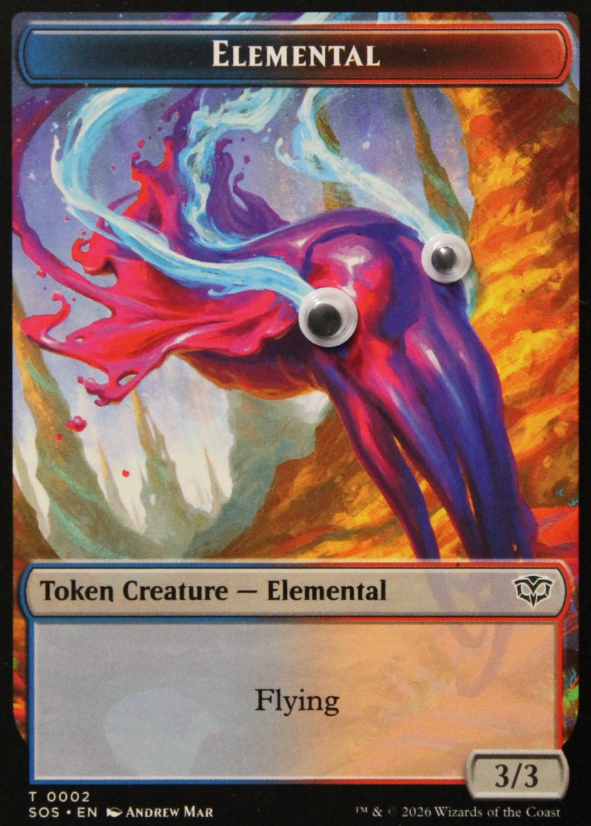 MagicGooglyEyes's tweet image. Unsure if giant squid or acid trip. Both are fitting for Prismari.

#Elemental #MTGStrixhaven #mtg #MagicTheGathering