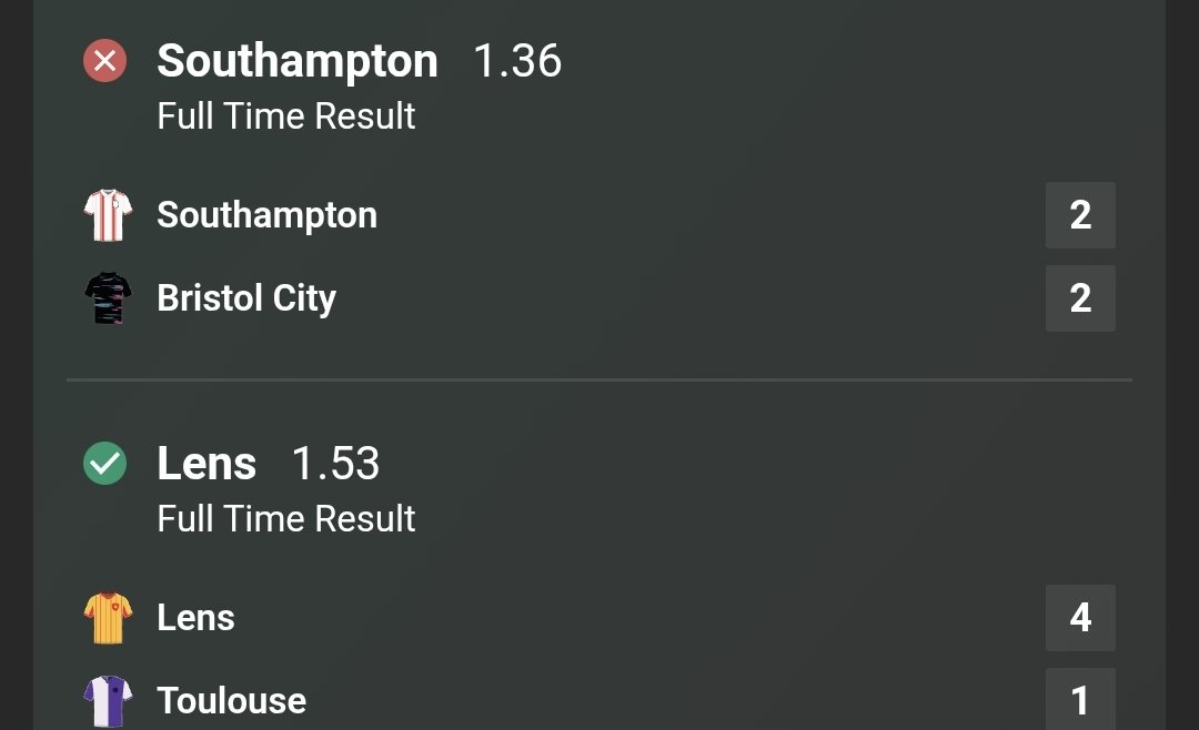 Mr_X_Bets's tweet image. Yesterday's recap

#betoftheday ✅️ +1.0
#dailydouble ❌️ -1 Southampton 👎
#acca ❌️ -0.5 A Oxford goal shy ☹️