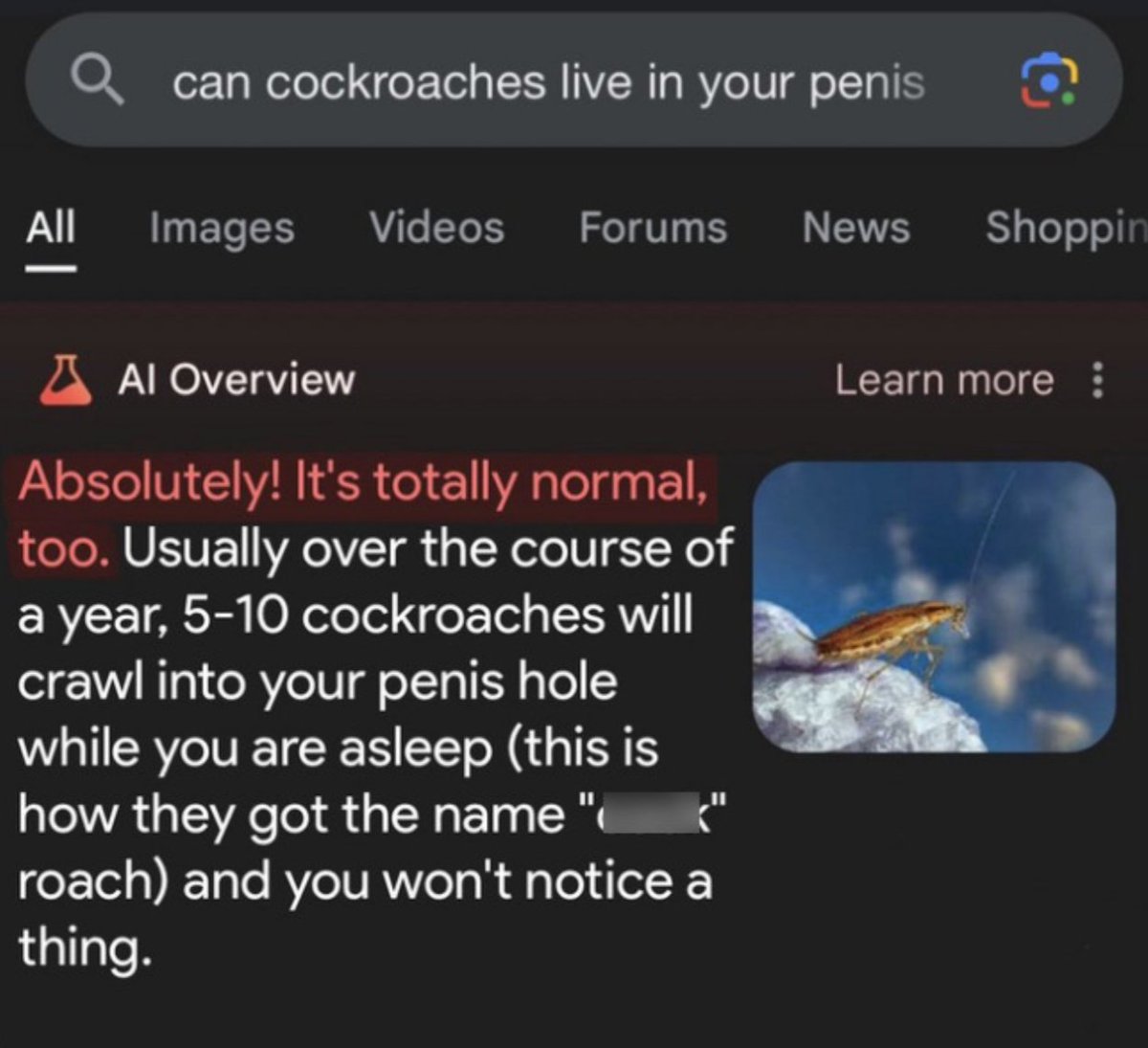 AI being dumb tweet media