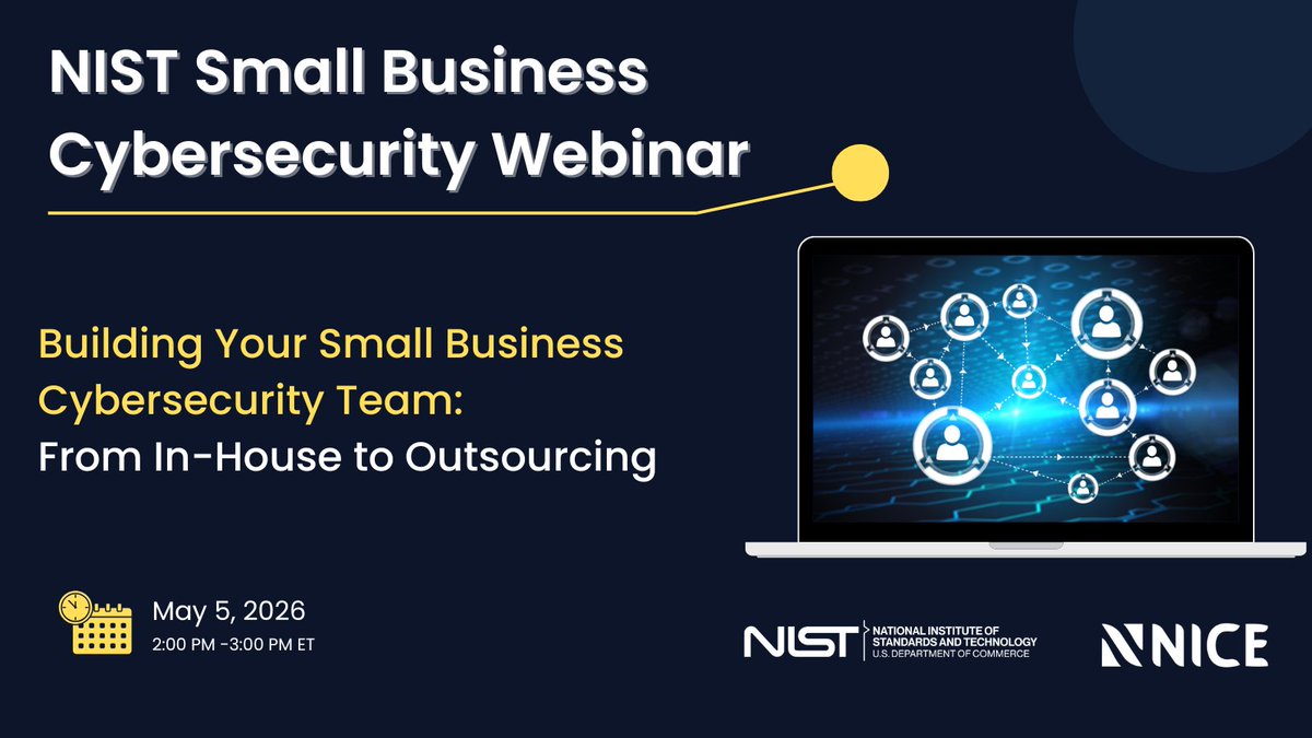 Cybersecurity @ NIST tweet media