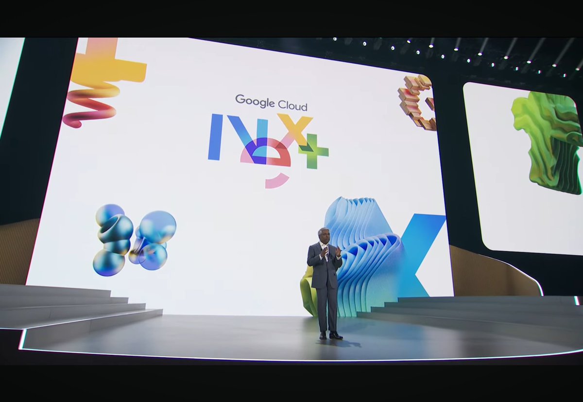 tcrawford's tweet image. And we are off... @ThomasOrTK kicks off Google Cloud Next's opening keynote. First up... transformation.

75% of @googlecloud customers use AI products.

#CIO #Cloud #AI #GoogleCloudNext