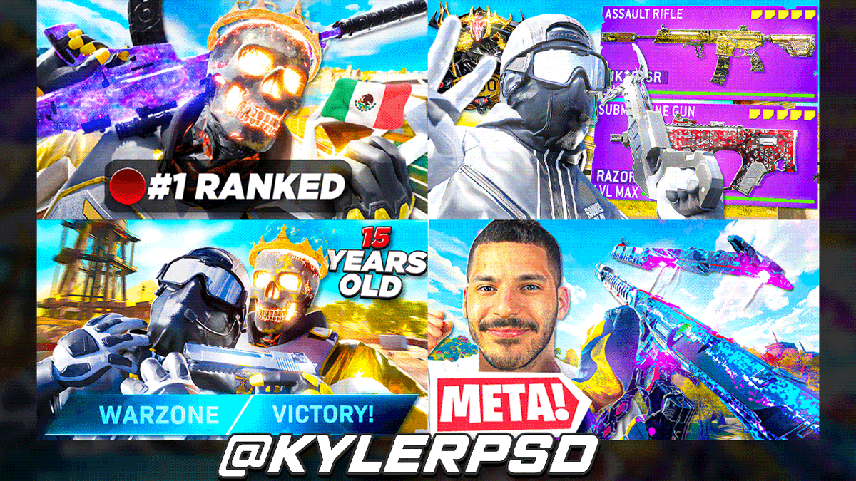 KylerPSD's tweet photo. Recent #WarzoneThumbnail Work For My Guys π¨
@corexwz
@ketchupgamer11
@Destroy_215
Any Support Appreciated β₯οΈ+β»οΈ https://t.co/jSzmETBAxw
