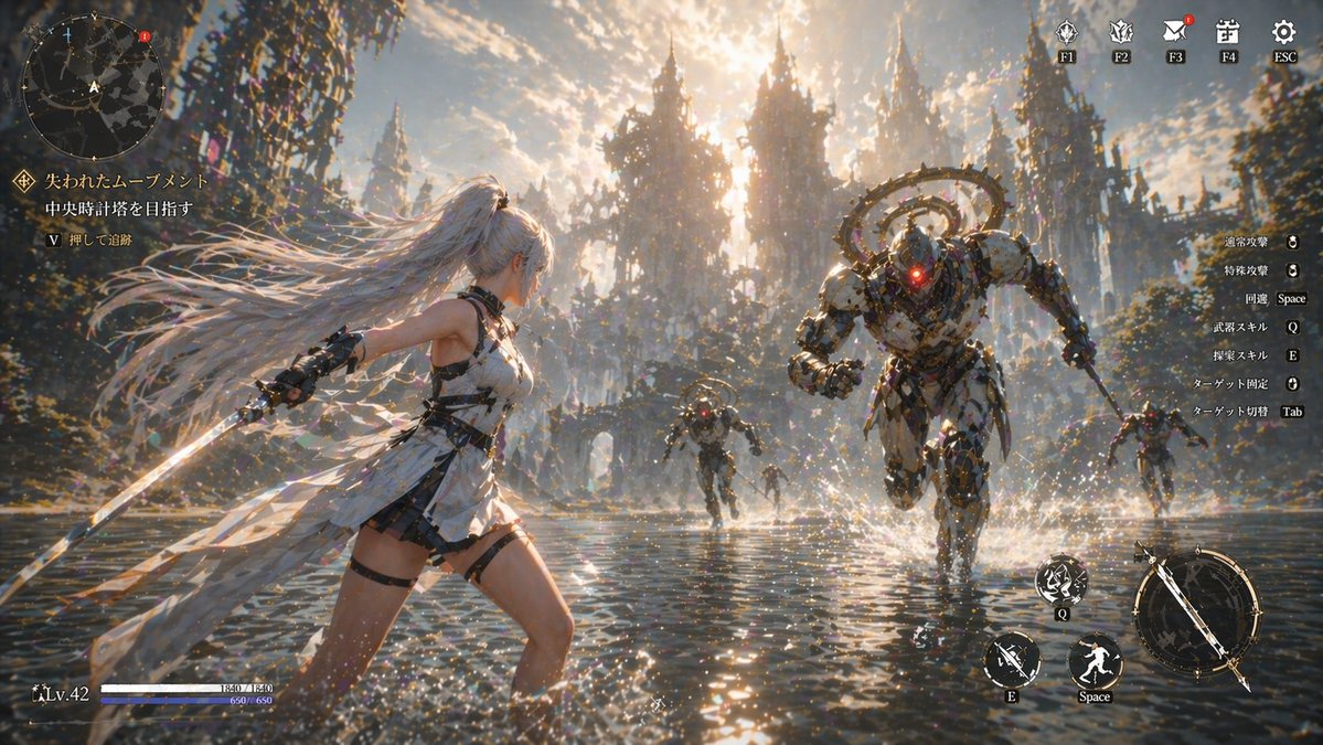 GPT-Image-2で作った架空のゲーム。一枚生成するのに思ったより時間かかる