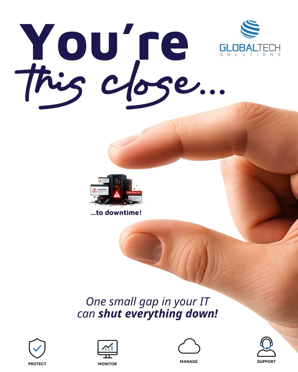 globaltsllc's tweet photo. If you’re not sure where your gaps are, it’s worth having that conversation before it becomes a problem. 🔗https://t.co/VRMfEwOK9V #globaltechsolutions #managedIT #msp #leaveITtous #cybersecurity #businesscontinuity #ittechnology https://t.co/DlBUr9oEhT