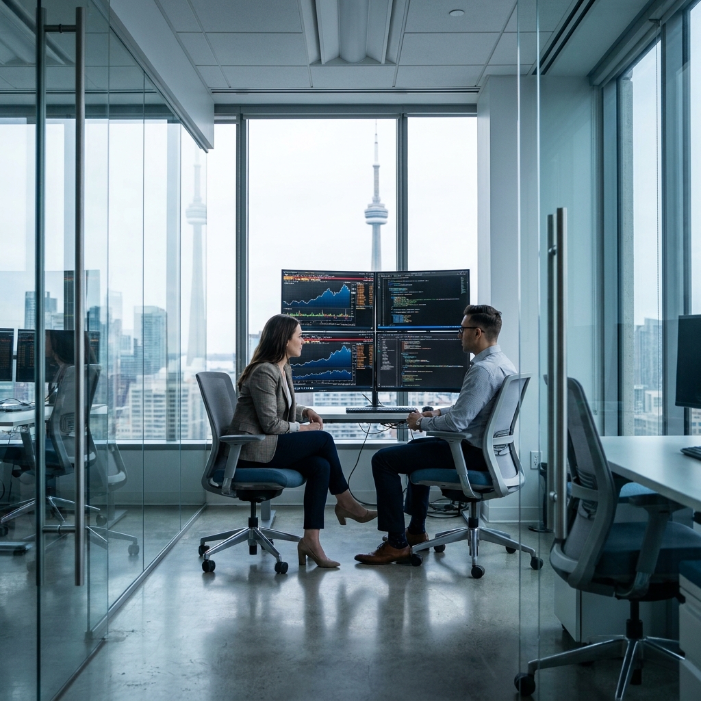 HighgateSystems's tweet image. Toronto banks move at the speed of now. Real-time banking software means every decision is data-driven and every transaction is secure. That’s how you lead. See how: highgatesystems.com #BankingInnovation #TorontoFinance