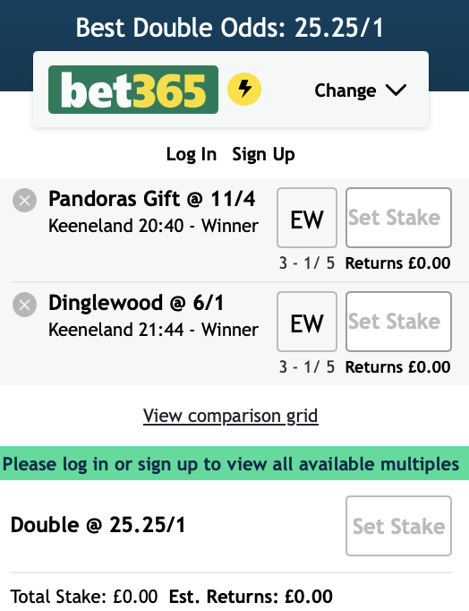 AdamLewisSport's tweet photo. 🇺🇸

Two for Keeneland tonight - winbets on both.

Pandoras is value at the odds. This represents a sizeable drop in class to the lowest she has faced stateside.

Dinglewood will love the turf. Full sib to turf stakes winning, also-Motion-trained Memorialize. https://t.co/kFan3bP3fg