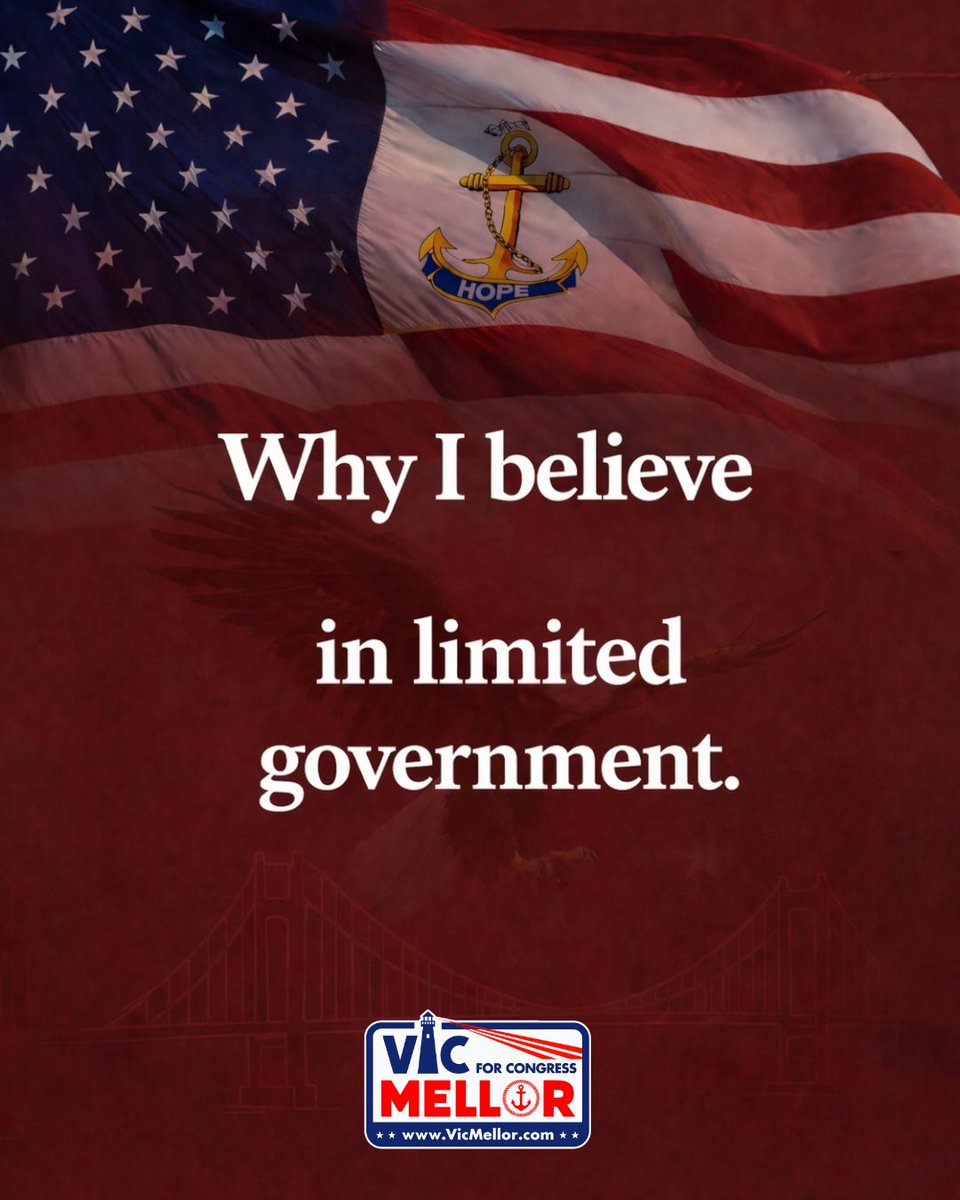 VicMellorForRI's tweet image. The founders of this nation — including Roger Williams, who built this very state on the principle of individual liberty — understood something that Washington has forgotten.

Government grows. Freedom shrinks. Every time.

I've watched it happen in Rhode Island my entire life.