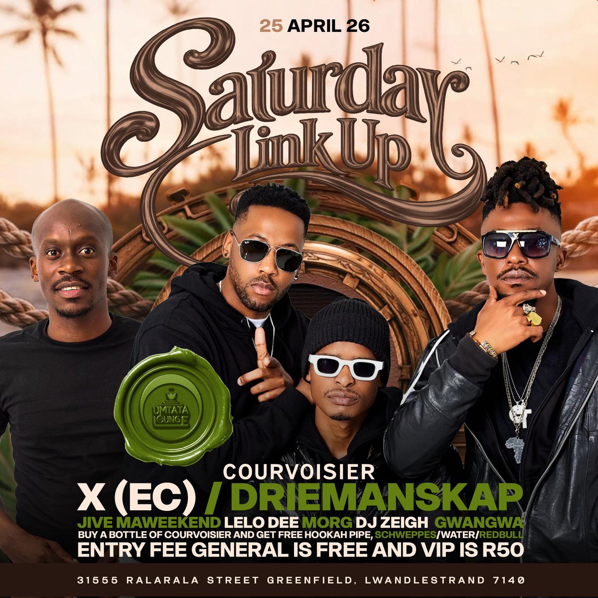 driemanskap's tweet photo. As we gear-up for tomorrow's single drop "It's Over - ft. Lurah" come vibe with us on Sat. 25 April 2026 @ Umtata Lounge. Looking forward to this performance...
Can't Wait!

https://t.co/wtbLqck66h https://t.co/vGUDtrRm5e