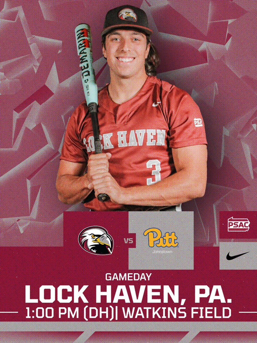 HavenAthletics's tweet photo. ⚾️GAMEDAY!

🦅@LHU_Baseball
🆚Pitt-Johnstown
📍Lock Haven, Pa.
🏟️Watkins Field
📺📊https://t.co/slE5zQYOac https://t.co/AAf7IHxDLj