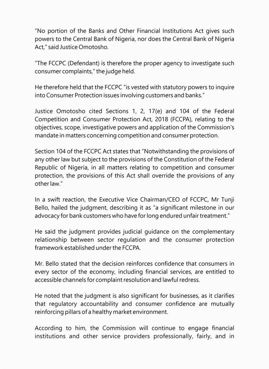 FCCPC Nigeria tweet media