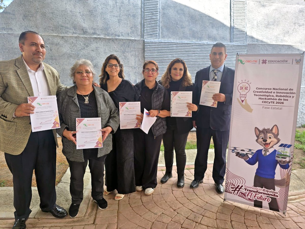UPPachuca's tweet photo. Profesores-investigadores de la Universidad Politécnica de Pachuca participaron como integrantes del  jurado calificador, en la Fase estatal, del Concurso Nacional de Creatividad e Innovación Tecnológica, Robótica y Hackathón de los CECyTEH 2026.  #OrgulloUPP

#OrgulloUPP https://t.co/it3SvsnoHQ