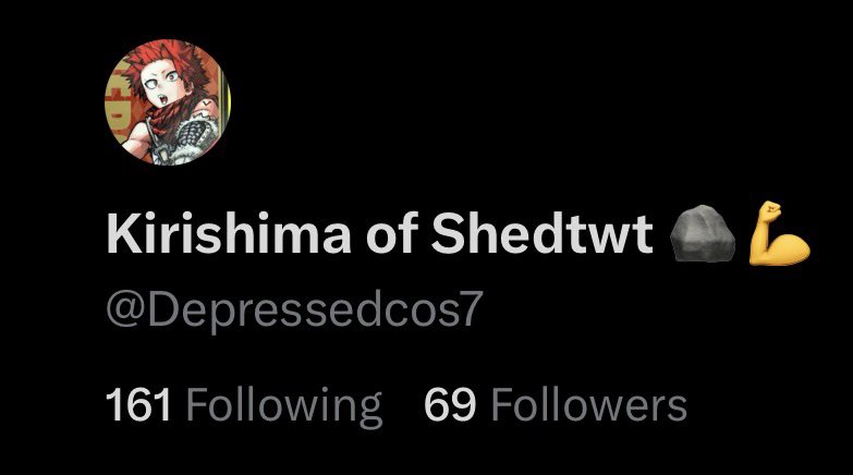 Kirishima of Shedtwt 🪨💪 tweet media
