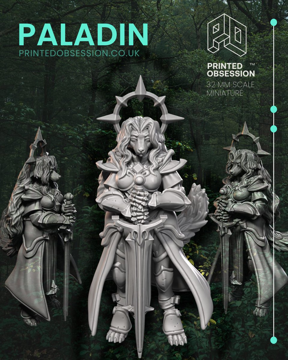 printedobsessio's tweet image. Steel, faith, and unwavering resolve. ⚔️🛡️

The paladin is a commanding piece for any party that needs a true frontline presence.

Where they stand, darkness yields. ✨

#PrintedObsession #DnD #DnD5e #TabletopRPG