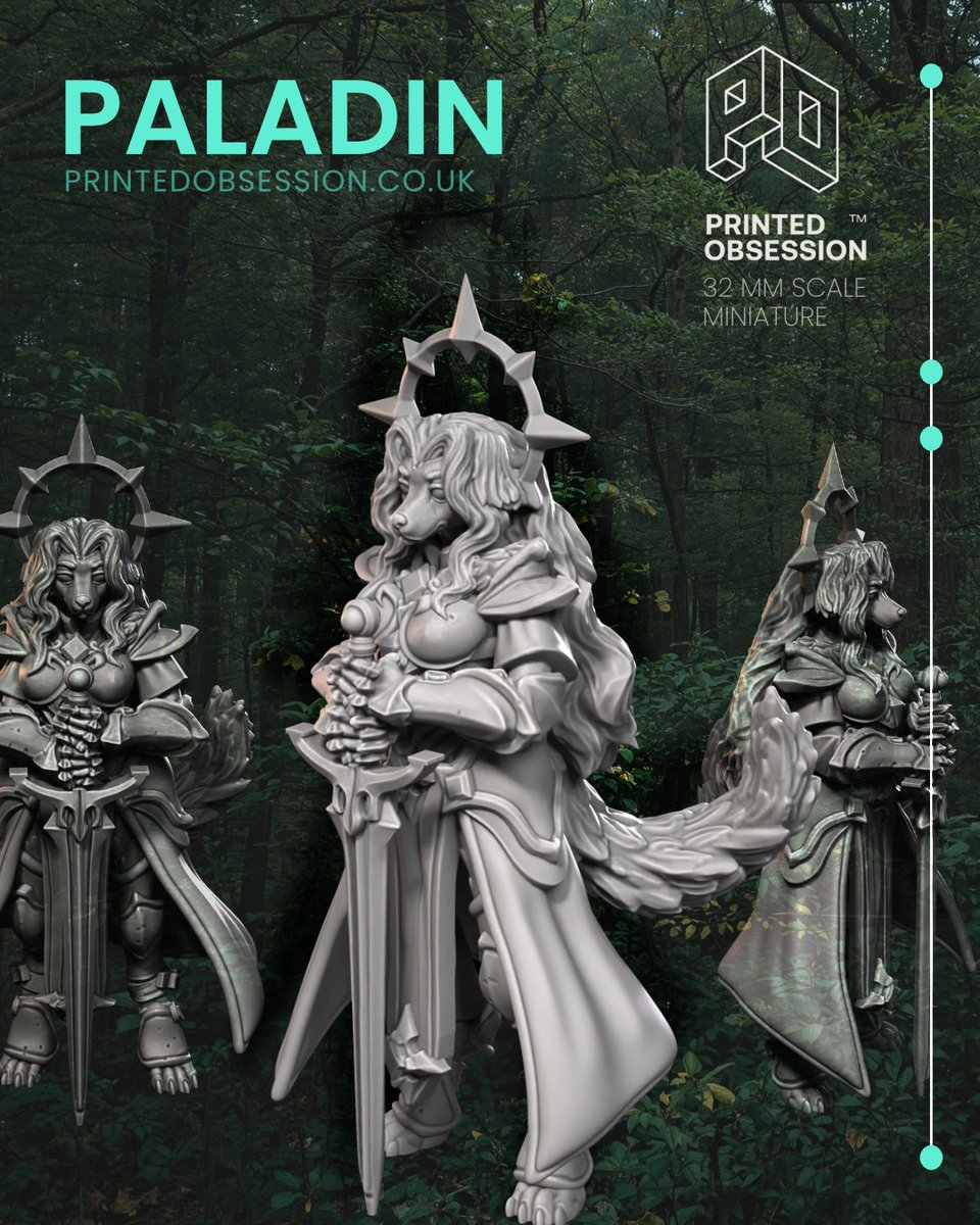printedobsessio's tweet image. Steel, faith, and unwavering resolve. ⚔️🛡️

The paladin is a commanding piece for any party that needs a true frontline presence.

Where they stand, darkness yields. ✨

#PrintedObsession #DnD #DnD5e #TabletopRPG