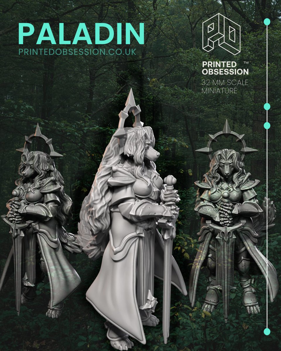 printedobsessio's tweet image. Steel, faith, and unwavering resolve. ⚔️🛡️

The paladin is a commanding piece for any party that needs a true frontline presence.

Where they stand, darkness yields. ✨

#PrintedObsession #DnD #DnD5e #TabletopRPG