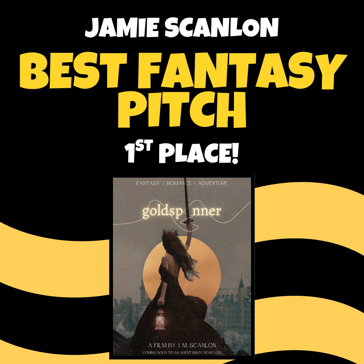 PosterPitEvent's tweet photo. BEST FANTASY PITCH
1st Place: Jamie Scanlon
2nd Place: Selisee Mowlind
3rd Place: Jelena Dunato https://t.co/tiidaHj7iL