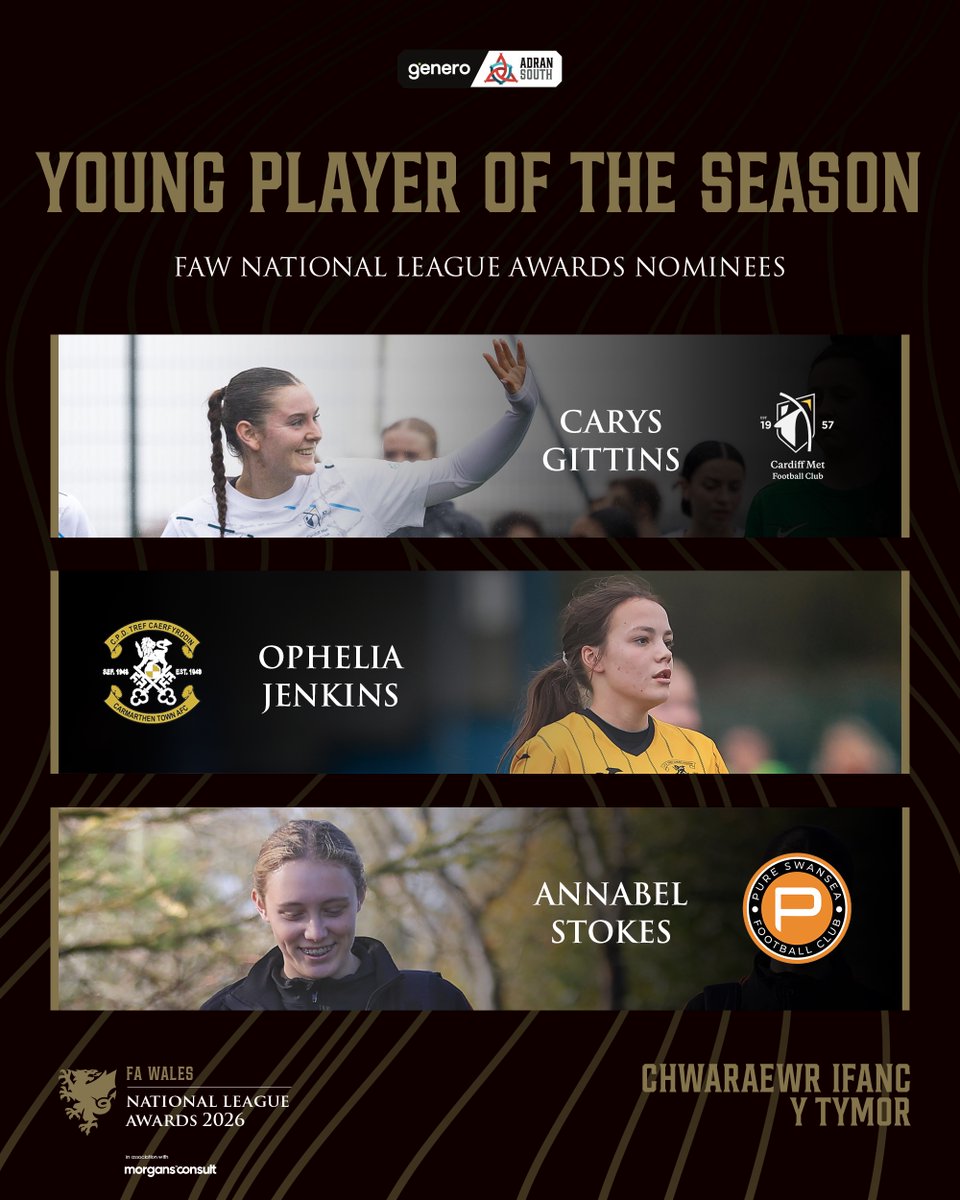 AdranLeagues's tweet photo. The shortlists for the 2025/26 #GeneroAdranSouth Player, Manager &amp; Young Player of the Season are here! 🙌

Voting closes at 5pm on Monday 27 April 🗳️

The winners will be announced at the #FAWNationalLeagueAwards on Saturday 16 May 🏆