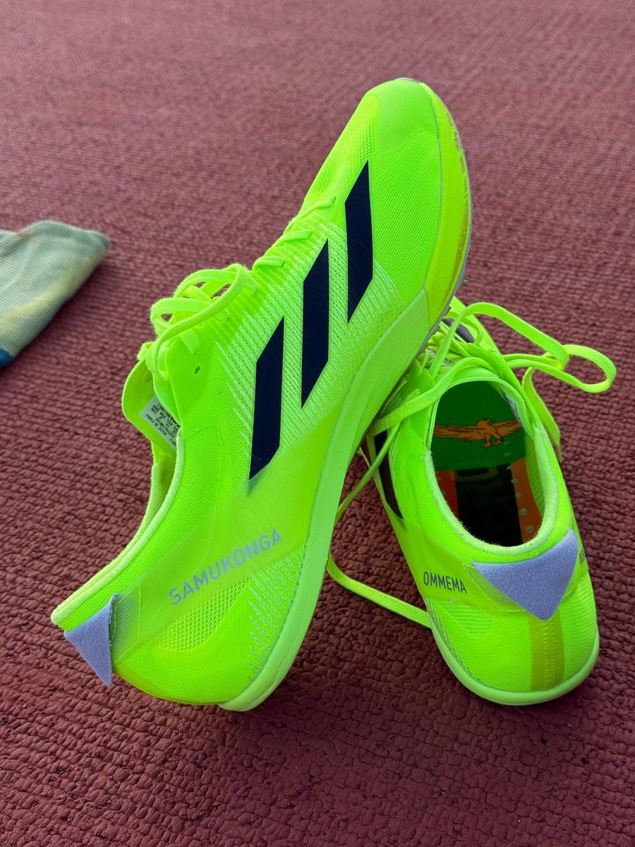 MuzalaSamukonga's tweet photo. My custom  adidas SAMUKONGA MS43 for the 2026season spikes are here. look at the detail,The Zambian flag on the inside says it all. This isn’t just a design, it’s pride, it’s the identity, and responsibility. When I lace these up, I carry my country with me. The emotions are real, and the mission is clear,run with speed, run with purpose, run for Zambia.

Thank you  @adidas for this beautiful spike, it doesn’t only speak to me, but it speaks to the nation and the people of Mother Zambia 🇿🇲 

#GodFirst
#MS43
#adidasathlete
