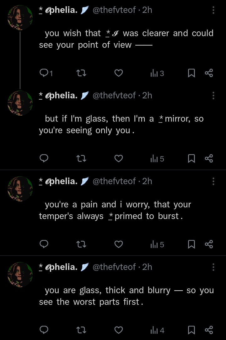 *̲ 𝓞phelia. 🪽 tweet media