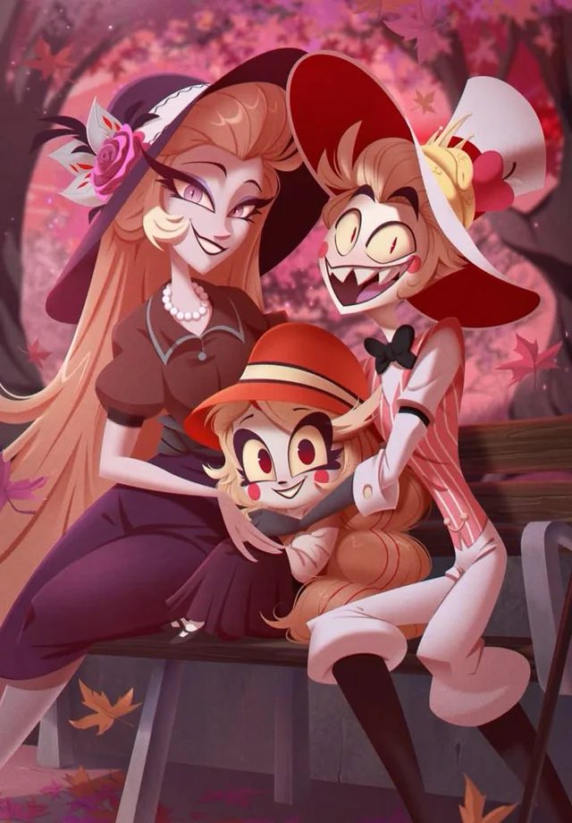 Inkuinkky's tweet image. Where do you guys think this photo was taken? I was just thinking about the trees- I feel like it’s probably not in the Pride Ring at least. Maybe Sloth?

#hazbinhotel #lucifer #lilith