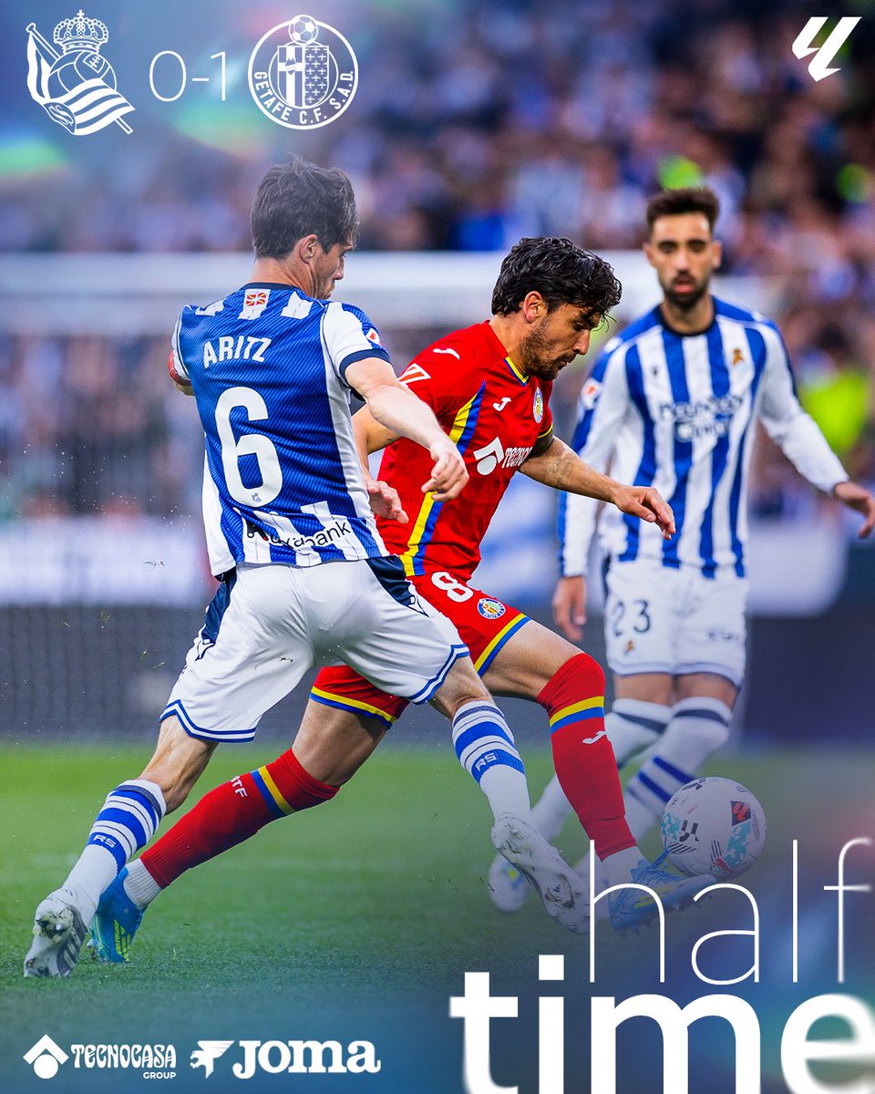 ⏸️ #DESCANSO en San Sebastián. ¡Estamos por delante!

<a href="/RealSociedad/">Real Sociedad Fútbol</a> 0️⃣ - 1️⃣ <a href="/GetafeCF/">Getafe C.F.</a>

#RealSociedadGetafe