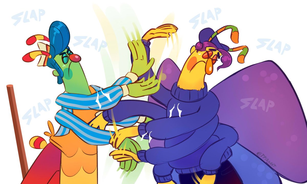 TPitchart's tweet photo. Sibling banter~
Howdy n Latter when they stay in the same frame too long.🐛🦋
Request by @Mayoz_wap https://t.co/369B8ZirQP