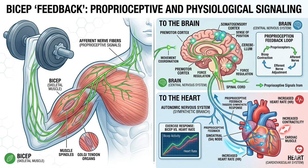 KristenJakobitz's tweet image. Did you know that your muscle is an endocrine organ?When you contract your muscles during a workout, they release myokines. These are specialized hormones that travel to the brain to improve mood, to the liver to improve fat burning, and to the gut to lower inflammation. 

Your