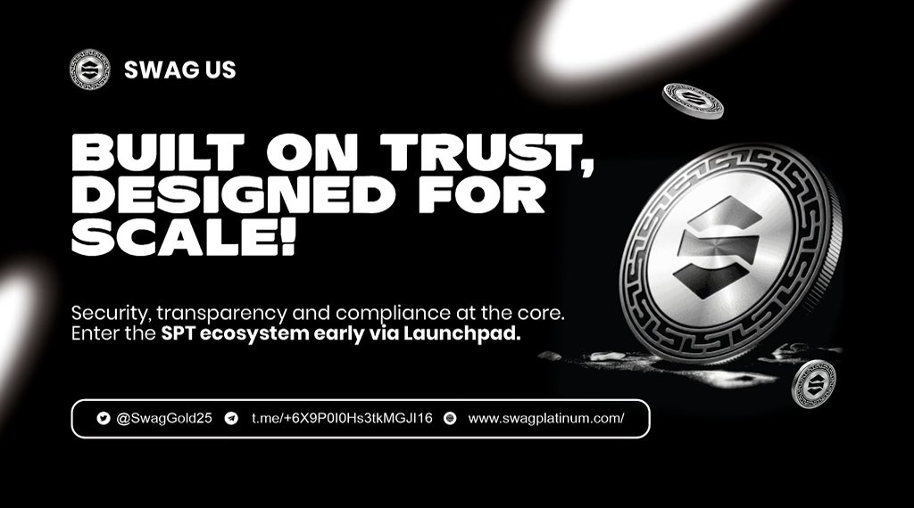 RaskiJoe's tweet image. Most users discover projects after the early advantage is gone.
@Coinstoreexc Launchpad gives early access to emerging projects.
@SwagGold25 joins Launchpad with RWA utility and scalability 🚀 swagplatinum.com

h5.coinstore.com/h5/signup?invi…

#SWAGUP #SWAGPlatinum #IEO #Launchpad