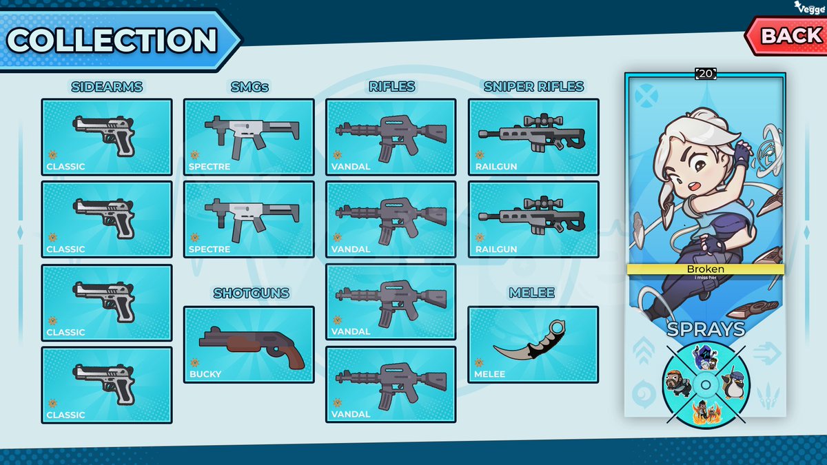 vegge_dev's tweet photo. 9th UI - Cartoony Valorant UI✨

❤️ + 🔁 are appreciated! 

#ROBLOX #RobloxDev #RobloxUi https://t.co/ZKiwVbO9sJ