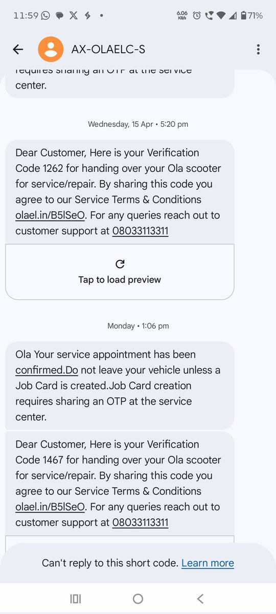 RAVIPat30372235's tweet photo. Same"You should be ashamed of yourselves, Ola Electric and Bhavesh Bhai!"@bhash ,@OlaElectric do bar job card banaya gaya jhansi ola service center पर https://t.co/lXNHkN8KMX