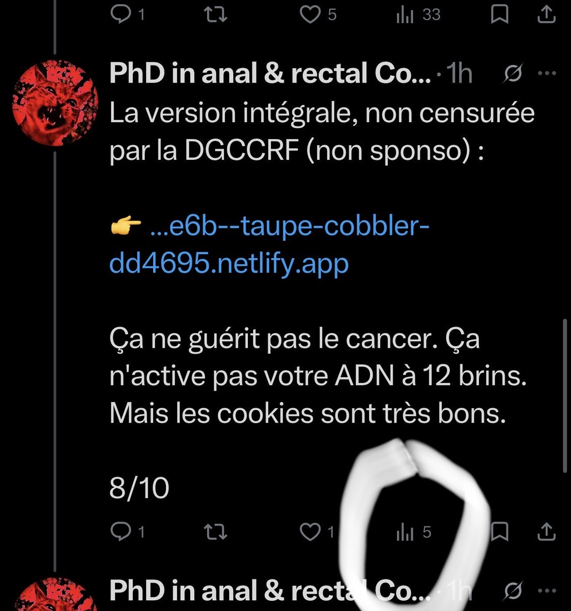 PhD in anal & rectal Cognition tweet media