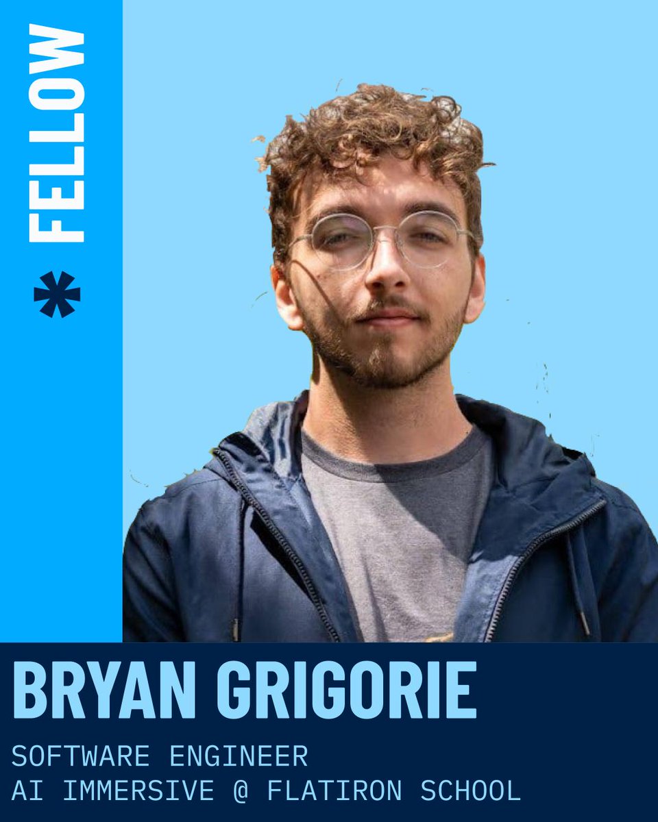 Bryan learned to code in high school, earned a bachelor’s degree in CS, worked at a startup, and later completed a master’s

He is now pursuing the next chapter with <a href="/FlatironSchool/">Flatiron School</a> 's Accelerated AI Engineering Immersive

Work-integrated education for builders already in motion