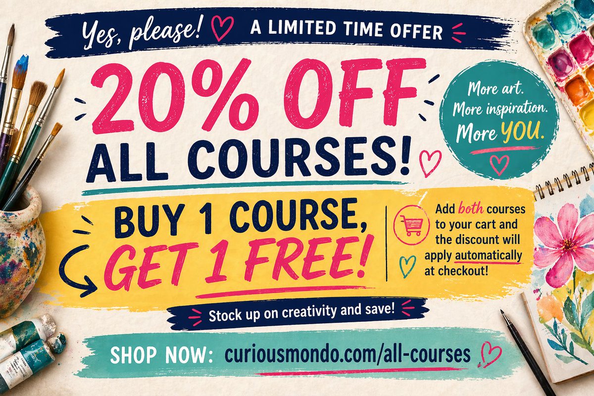 Curious Mondo Art Courses Online tweet media