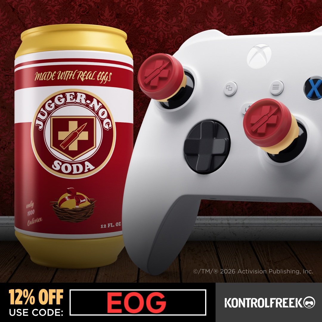 Team_EOG's tweet photo. NEW @KontrolFreek Jugger-Nog Collector's Edition!

✅ Thumbsticks 
✅ Collectors Can
✅ In-Game Gun Charm

Use code "EOG" for 12%OFF!
https://t.co/rqXA3jDymB https://t.co/dc273GPGXc