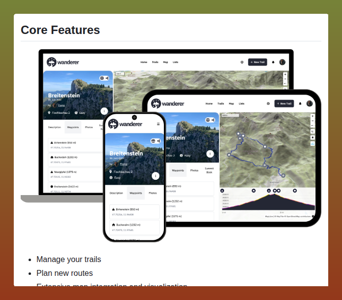 tom_doerr's tweet photo. Self-hosted trail database for GPS data

https://t.co/jsX9QkwGMP https://t.co/JV12rXHCYY