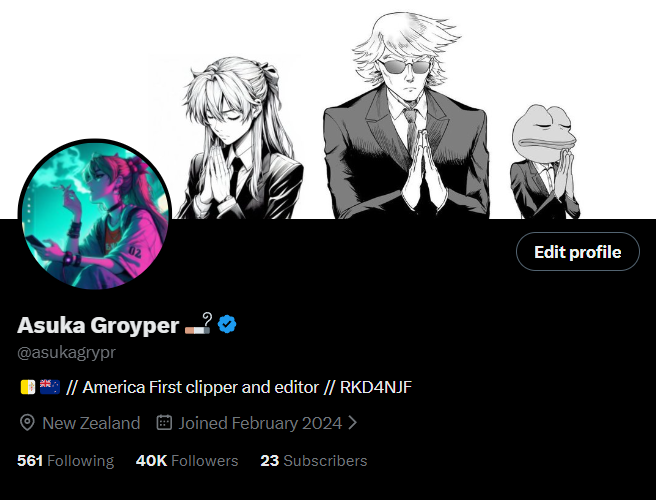 Asuka Groyper 🚬 tweet media
